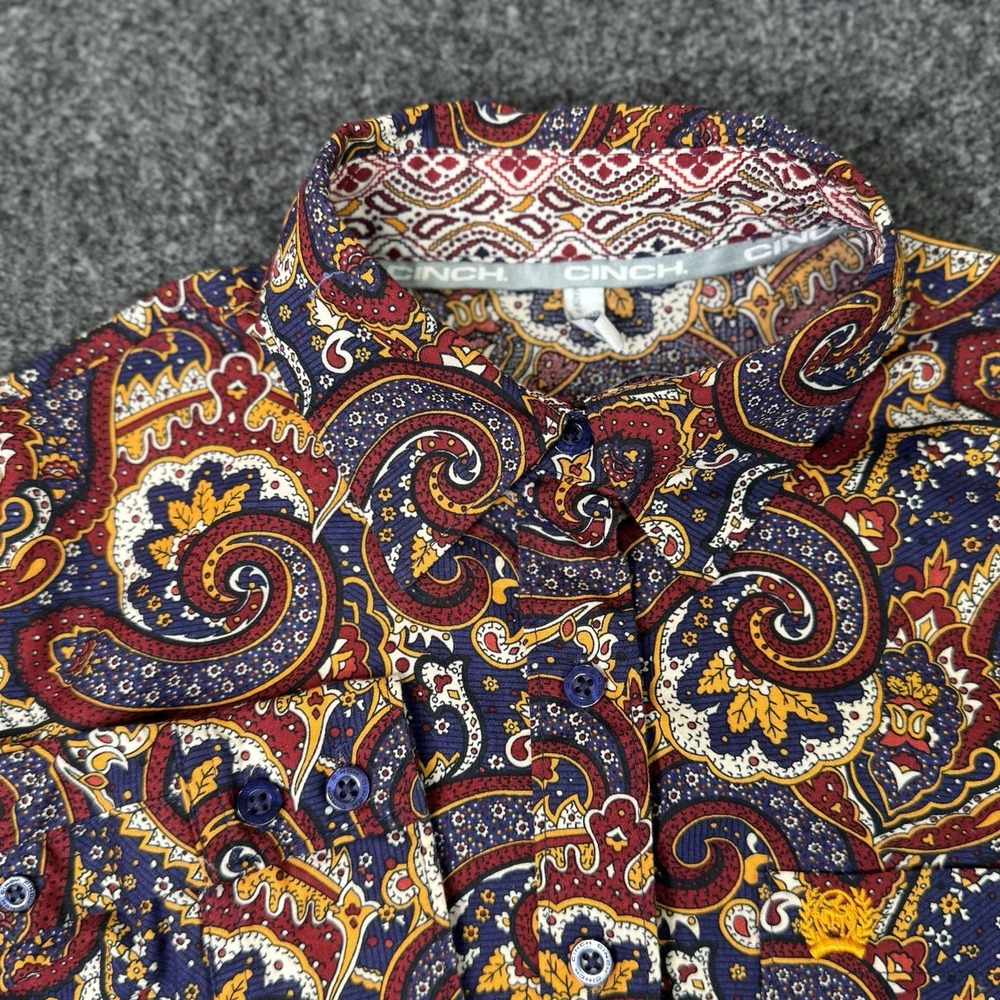 Cinch Womens S Paisley Western Shirt Button Up Rodeo Ranchwear Cowboy